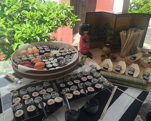 mesa sushi hacienda bodas sevilla